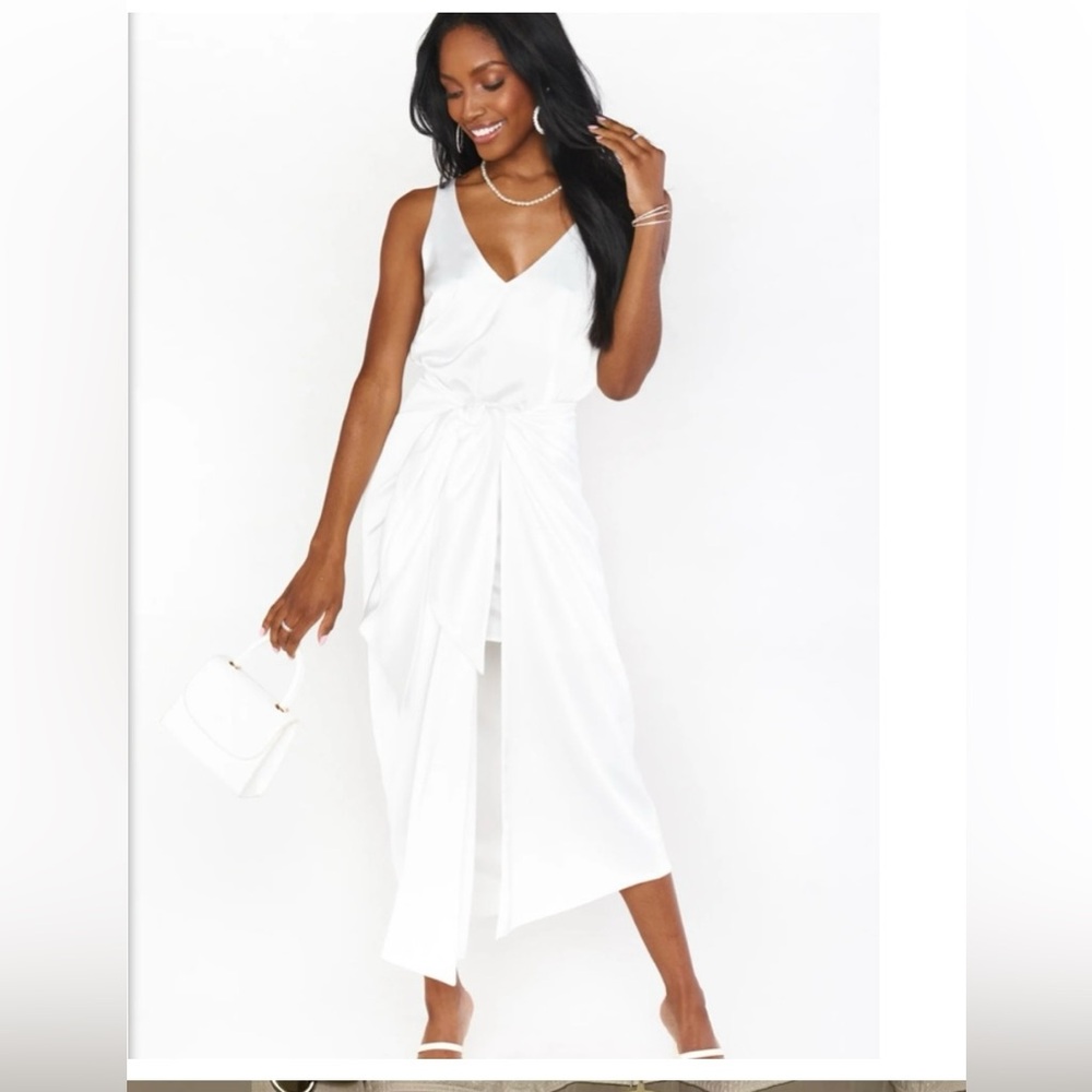 Show me your MUMU white hamptons dress